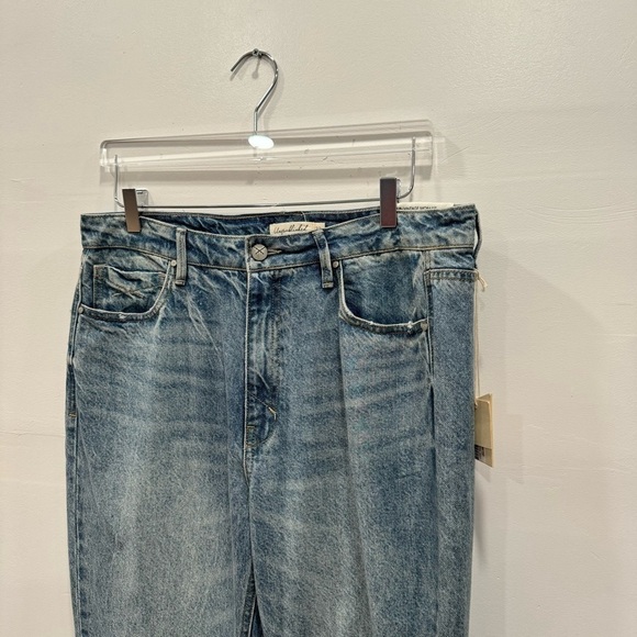 Unpublished Anthropologie Willa Vintage Mom Fit Jeans Straight Leg Size 32 - Picture 4 of 8